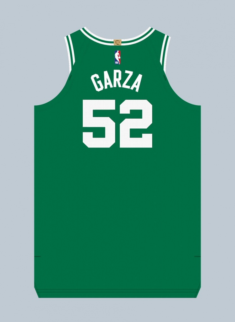 球衣记者：加尔扎在凯尔特人穿52号球衣 米诺特穿8号球衣